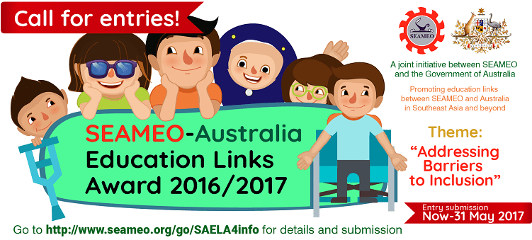 SEAMEO-Australia Education Links Award (SAELA) 2016/2017