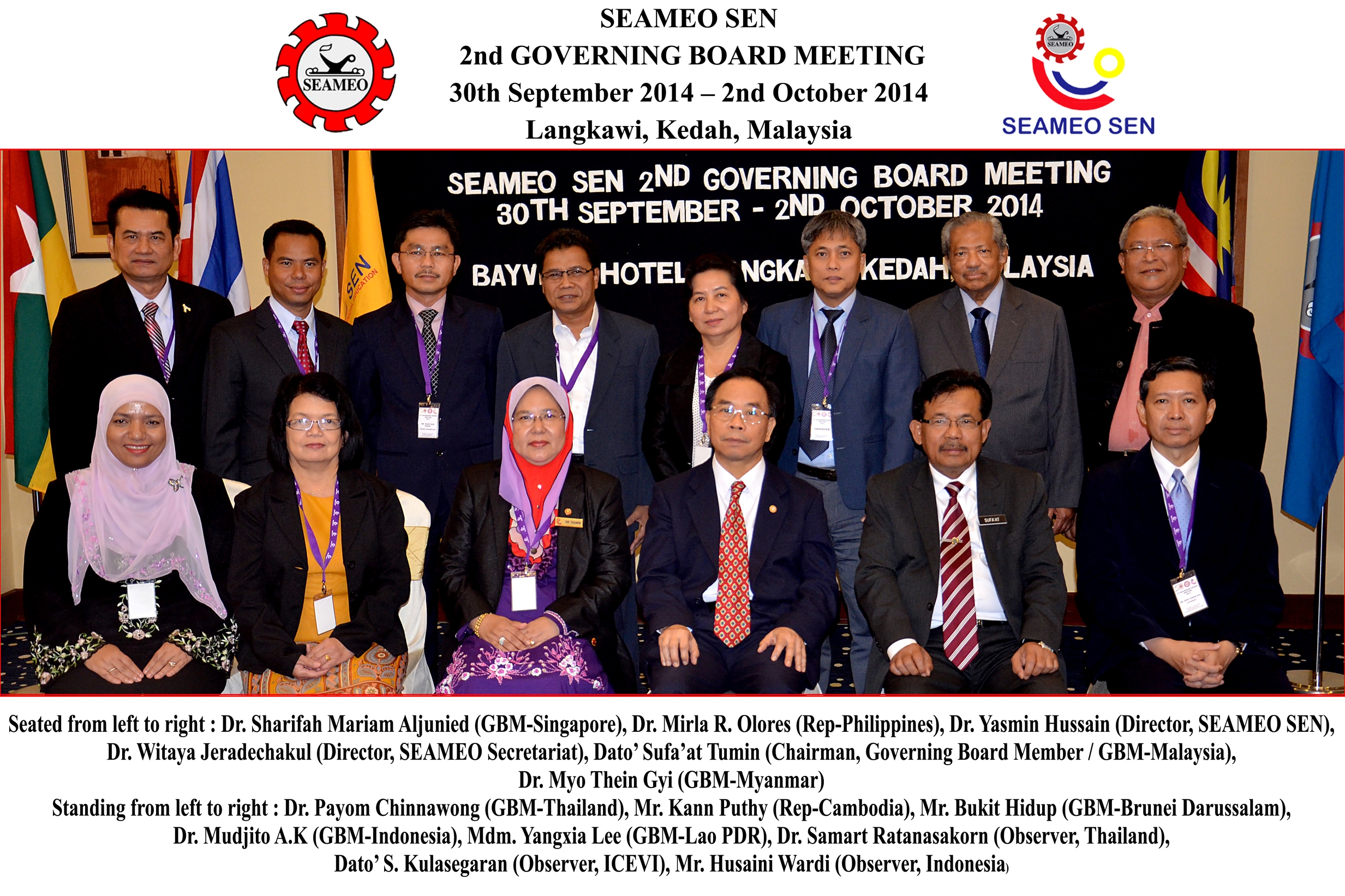 SEAMEO SEN 2nd Governing Board Meeting