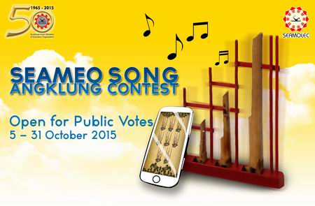 Announcement for Public Votes SEAMEO Song Angklung Contest