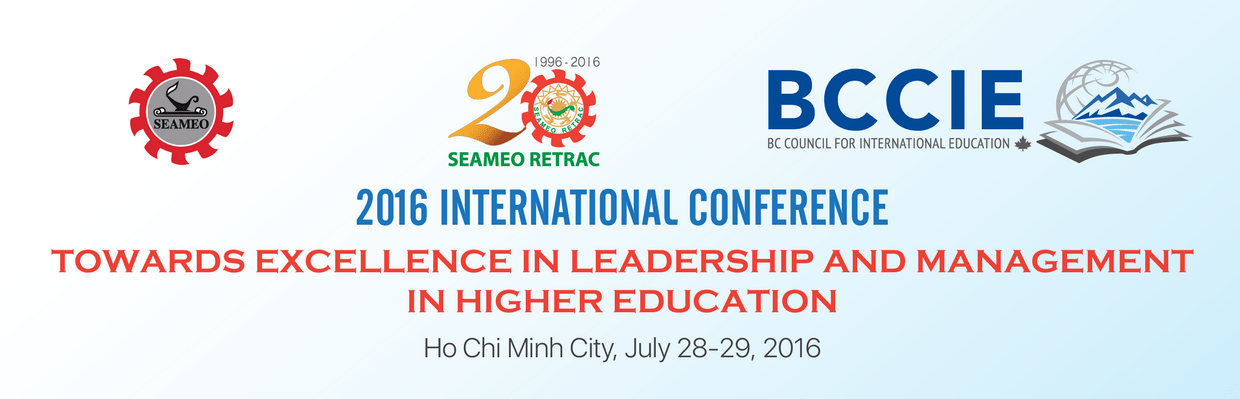 2016 International Conference On “Towards Excellence In Leadership And Management In Higher Education”