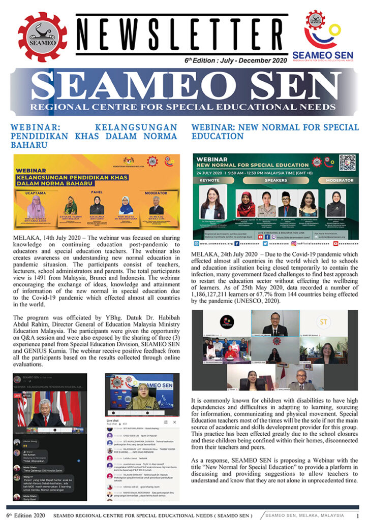 SEAMEO SEN Newsletter