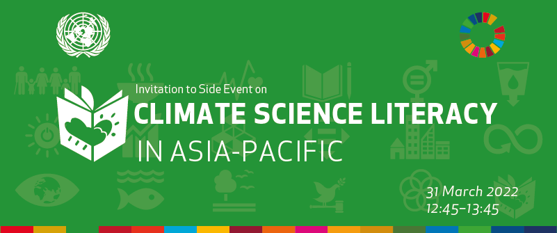 Climate Science Literacy in Asia-Pacific Invitation Banner